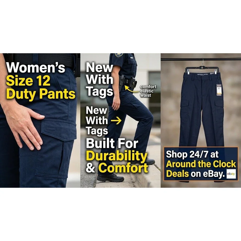 National Patrol Security Duty Pants Womens Size 12 Navy Blue NWT Work Police EMS